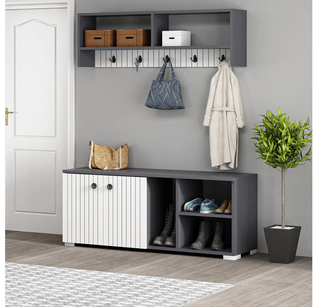 Mobilier Hol Vabite 1 (antracit + alb) . 1093908