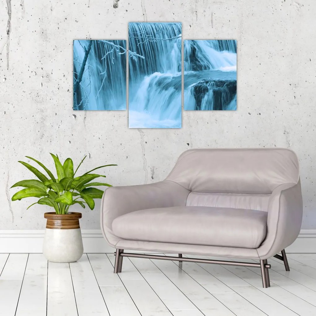 Tablou - cascadele închețate (90x60 cm)