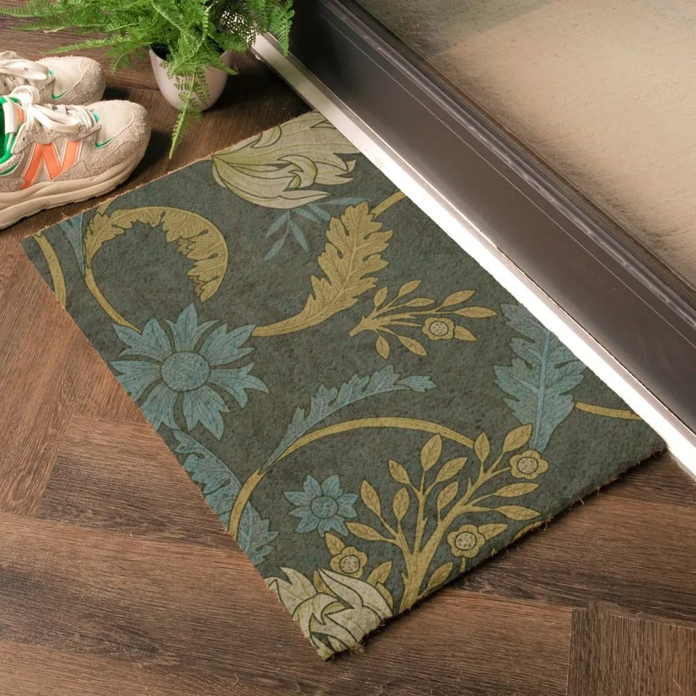 Covoraș de intrare din fibre de nucă de cocos 60x90 cm William Morris – Artsy Doormats