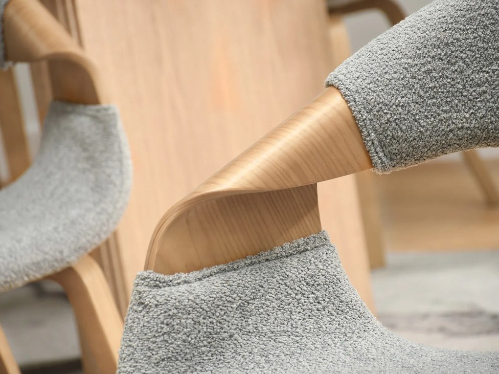 Scaun Kurt (stejar gri + stejar). Promo -21%. 1111098
