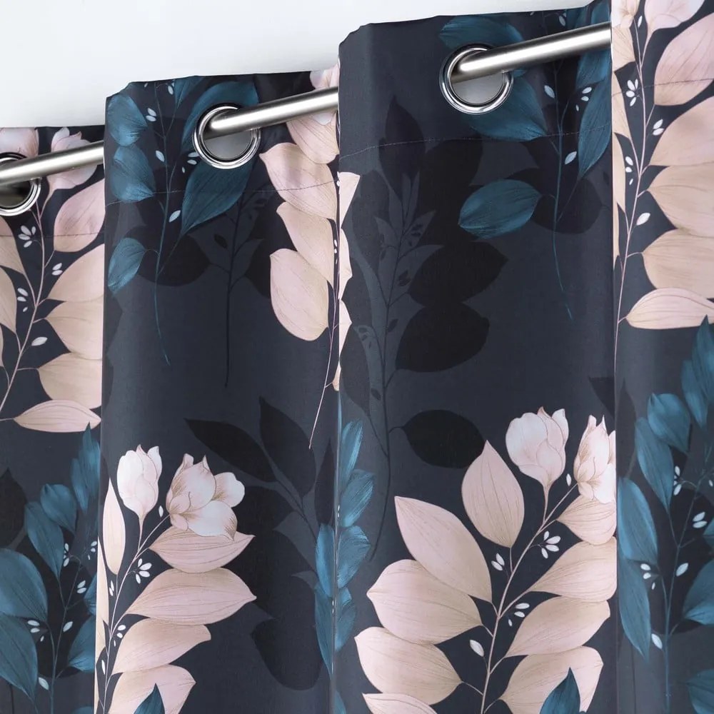 Draperie albastru-închis 140x260 cm Belline – douceur d'intérieur