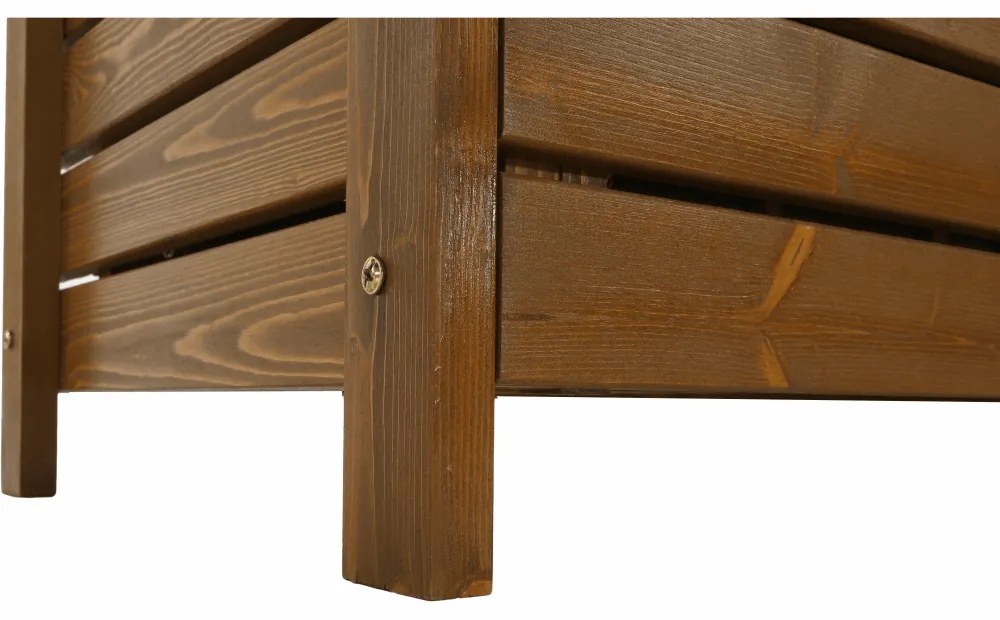 Bancă de grădină, maro, 150cm, AMULA