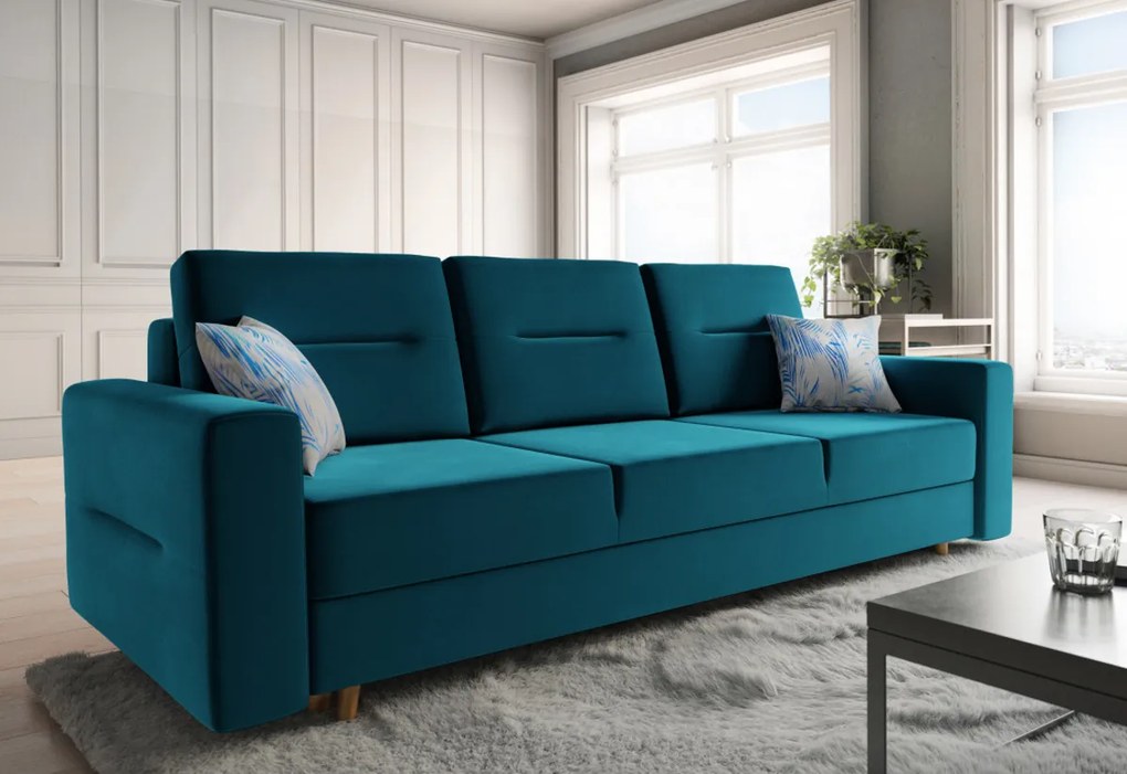 Supermobel Canapea extensibilă tapițată BERGEN, 230x87x87, itaka 16