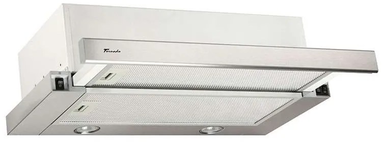 Hota Telescopica Incorporabila Tornado Storm 700 (60), 1 motor, latime 60 cm, 3 viteze, absorbtie 700 m3/ora, Inox