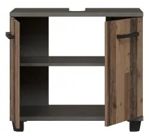 Dulap de baie VENOM, antracit/maro