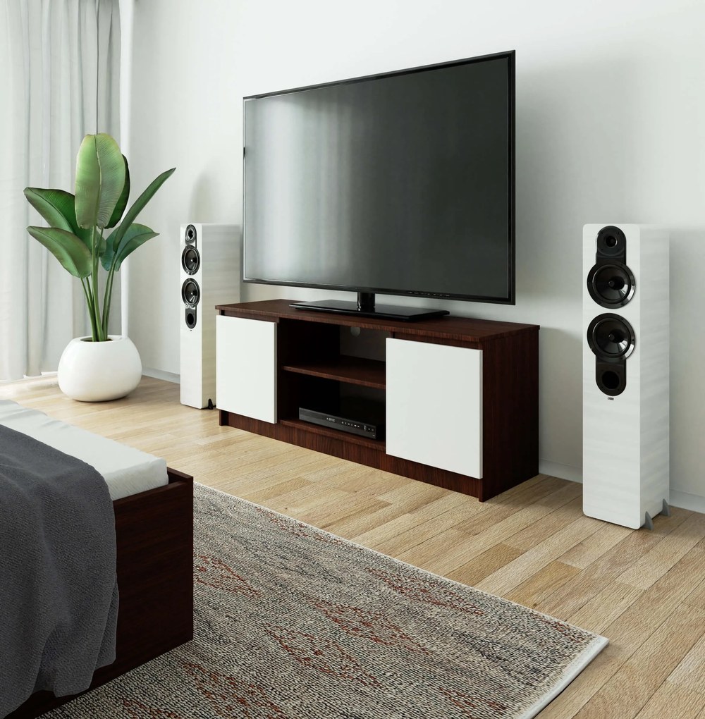 Masă TV Dariel (wenge + alb). 1069146