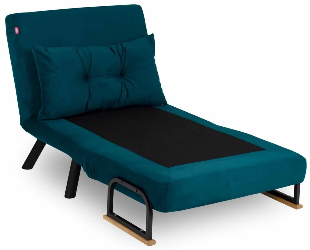 Fotoliu Sando Single Petrol Green