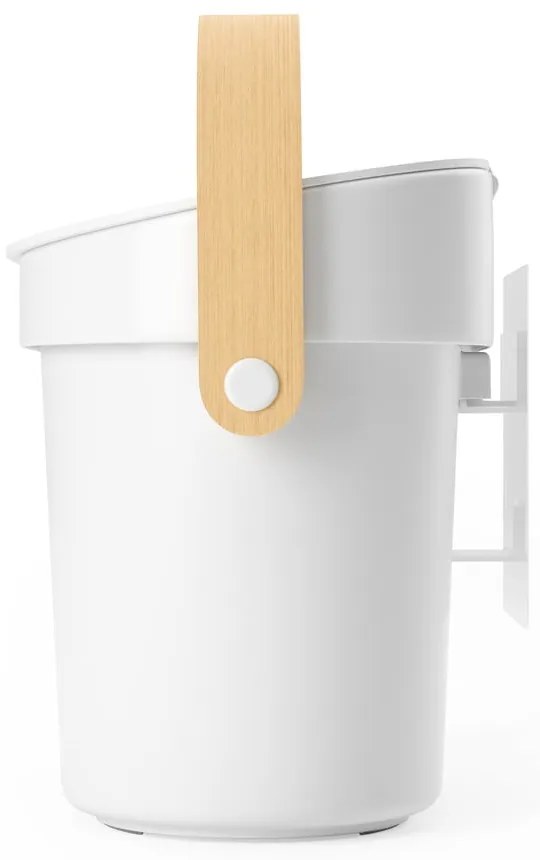 Recipient pentru deșeuri compostabile alb 4 l Bellwood – Umbra