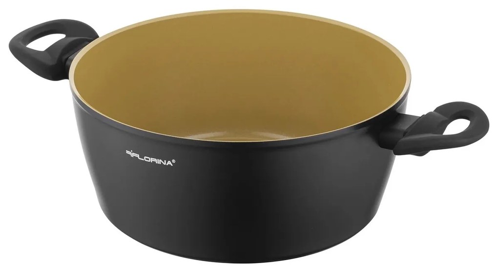 Florina Oală din aluminiu cu capac AmVegan byMateusz Gessler, 24 cm, 3,6 l