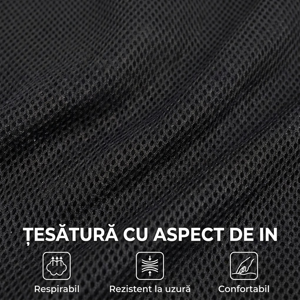 HOMCOM Scaun Gaming Ergonomic cu Masaj încălzit, Suport Picioare, Textil, Gri | Aosom Romania