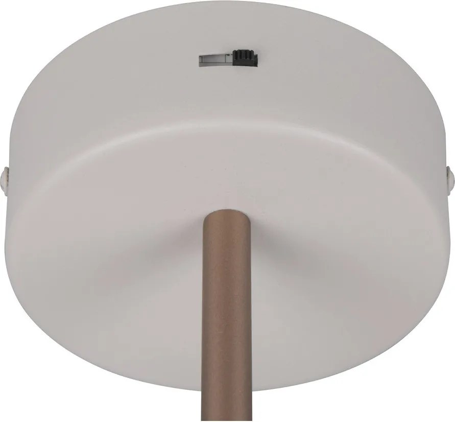 Aplică de perete fildeș LED cu structură flexibilă/cu intensitate reglabilă ø 20 cm Keaton – Trio