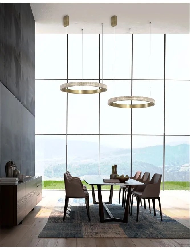 Lustra LED moderna diametru 65cm, Orlando