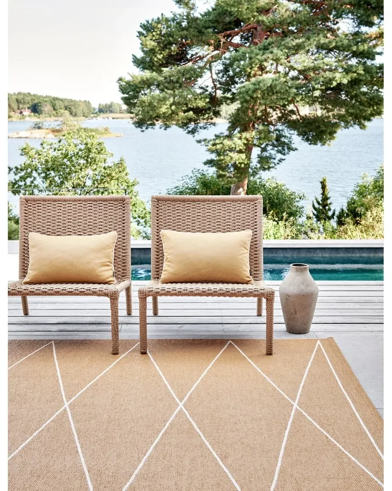 Covor pentru exterior și interior galben ocru 70x100 cm Max Ochre – Pappelina