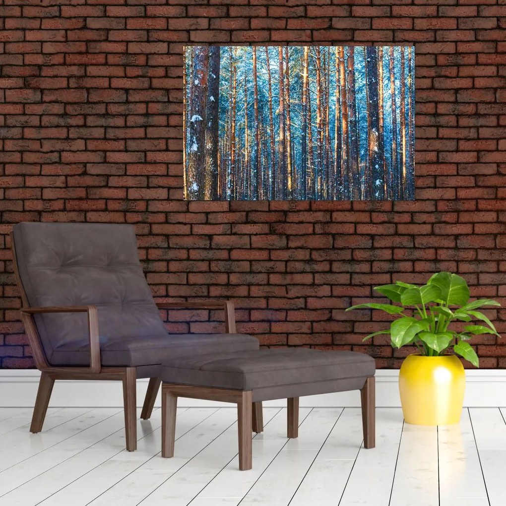 Tablou - Pădurea iarna (90x60 cm)