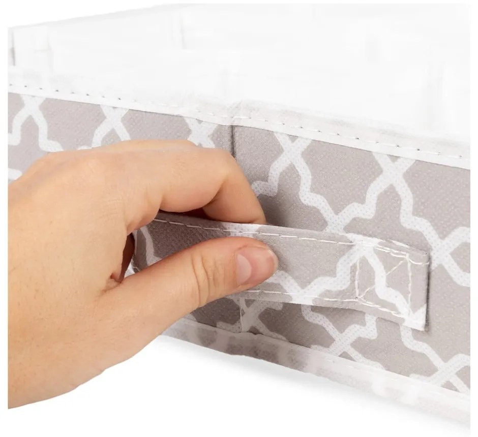 Organizator cu 16 compartimente pentru sertare Compactor, 40 x 40 cm, bej