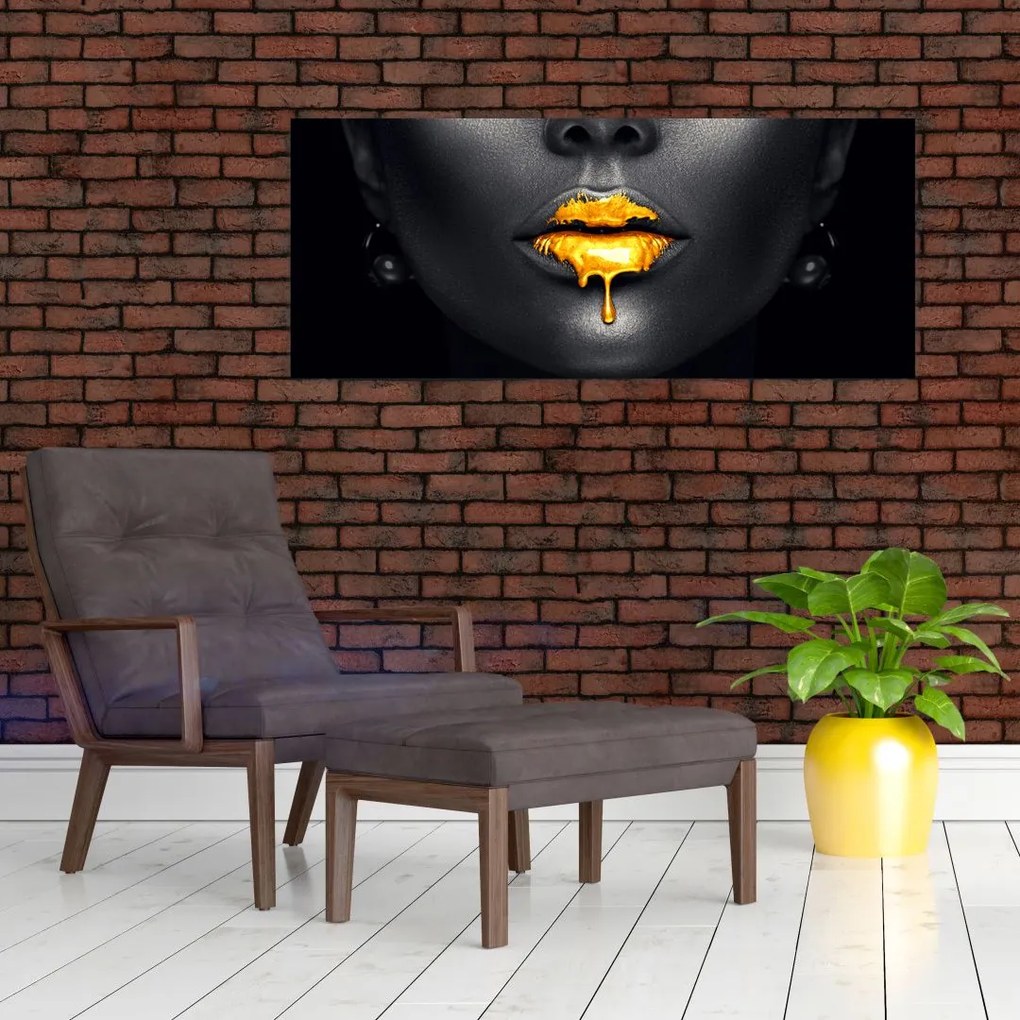 Tablou - Buzele femeii (120x50 cm)