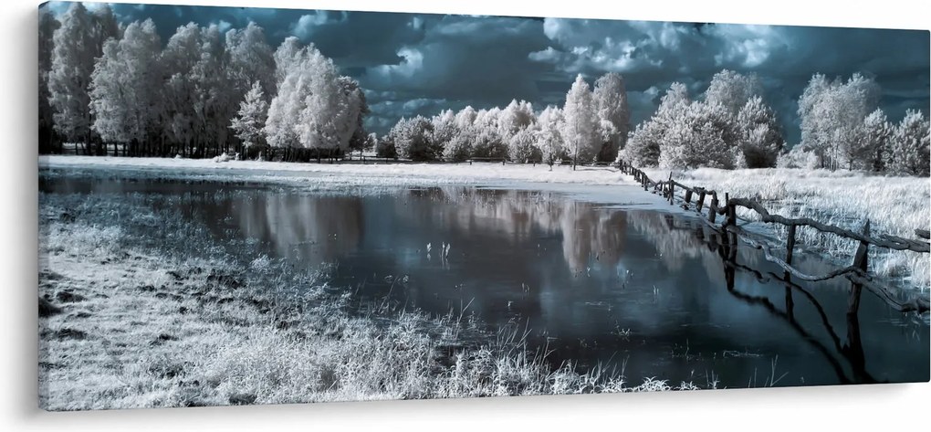 Tablou - Peisaj înghețat (120x50 cm)