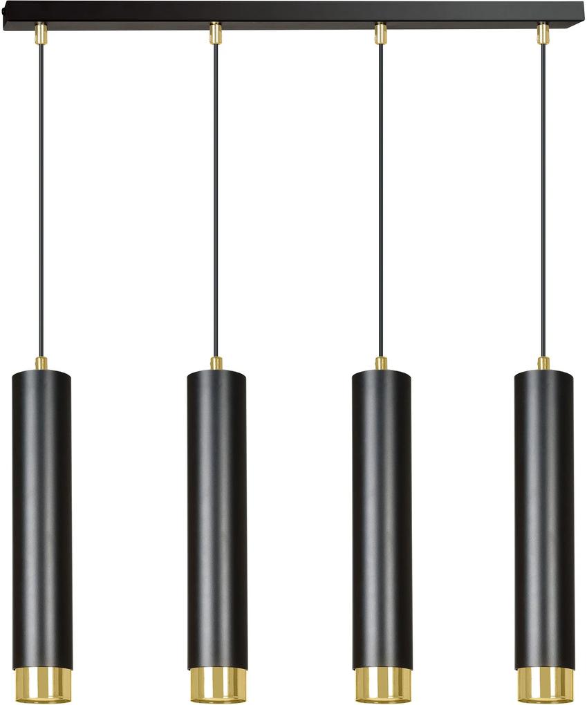 Emibig Kibo lampă suspendată 4x30 W negru 6444