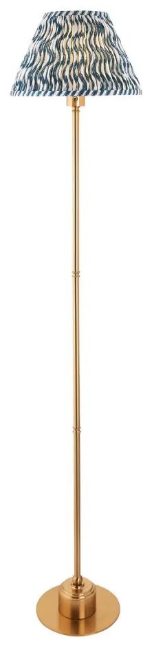 Endon 114778 - Lampă de podea LED reîncărcabilă, reglabilă BURLEY, LED/1,5W/5V, alamă/albastru