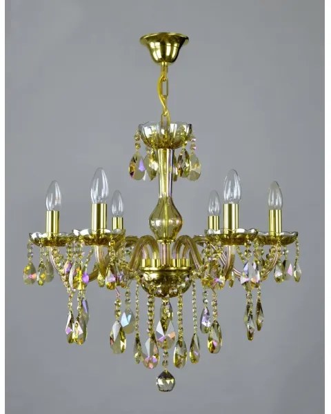 Wranovsky JWZ167061100 - Lustră de cristal pe lanț CLARIT 6xE14/40W/230V