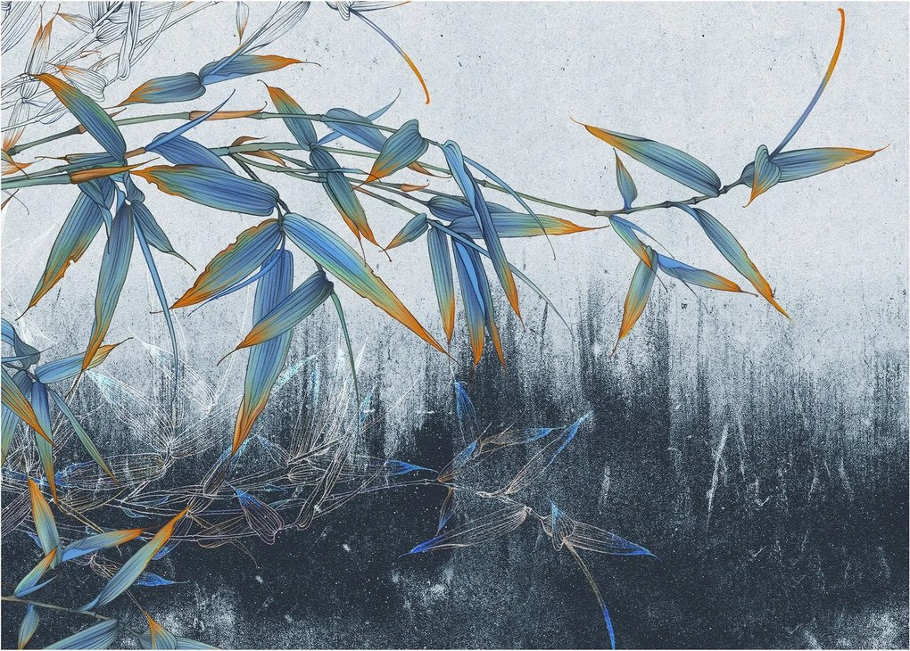 Tablou - Bambus pe perete (70x50 cm)