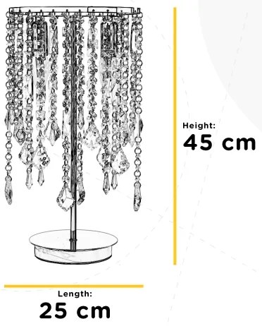 Lampă de masă ONLI LAILA 2xE14/10W/230V 45 cm