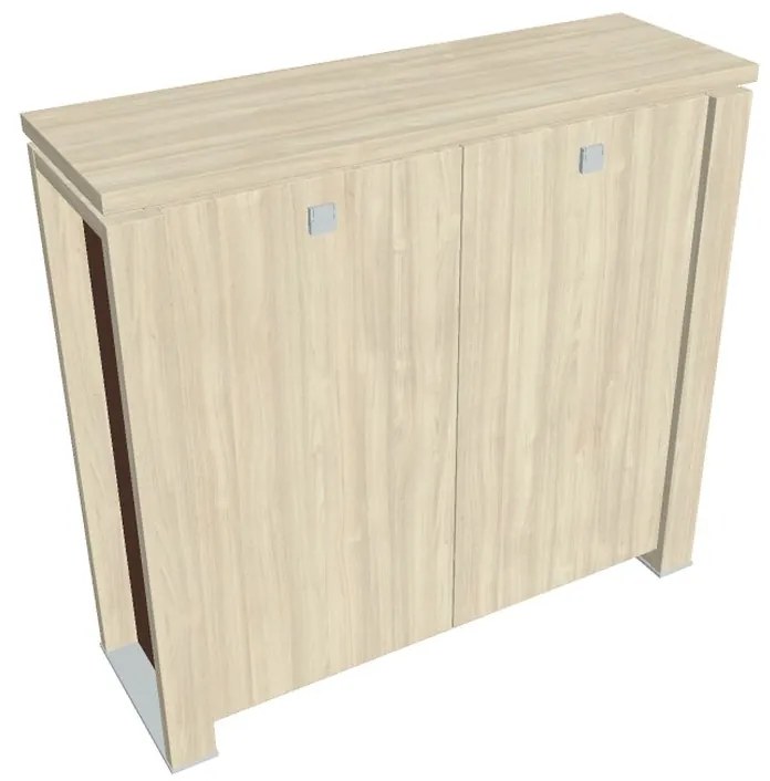 Dulap mediu Verno+ S 140 x 46 x 130 cm, salcâm / maro