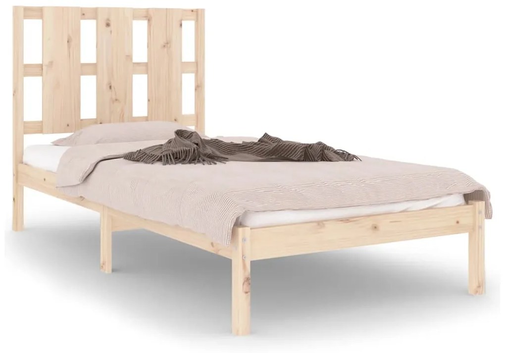3105565 vidaXL Cadru de pat single, 90x190 cm, lemn masiv