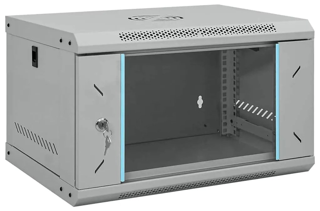 vidaXL Dulap de rețea cu depozitare Gri 53 x 45 x 30 cm Oțel