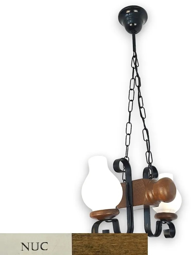 Candelabru rustic fabricat manual din lemn Rustic WOOD-RU-SP2