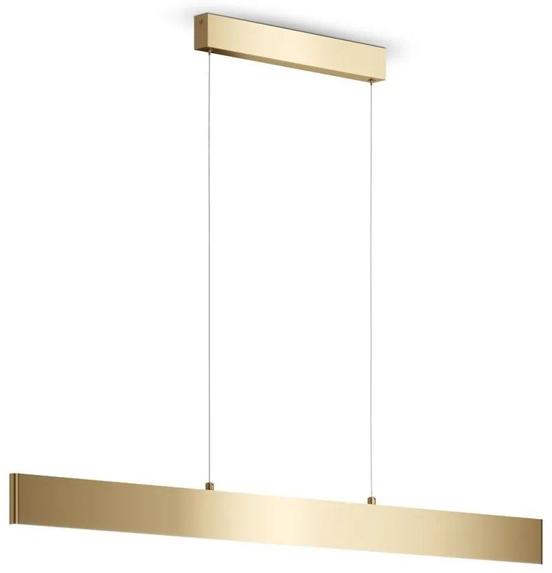 Lustra LED suspendata design modern Step auriu 23W