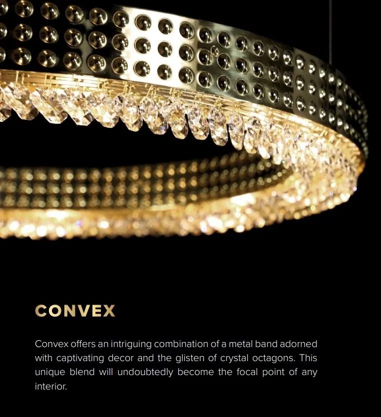 Lustra LUX moderna design circular D40 CONVEX 01