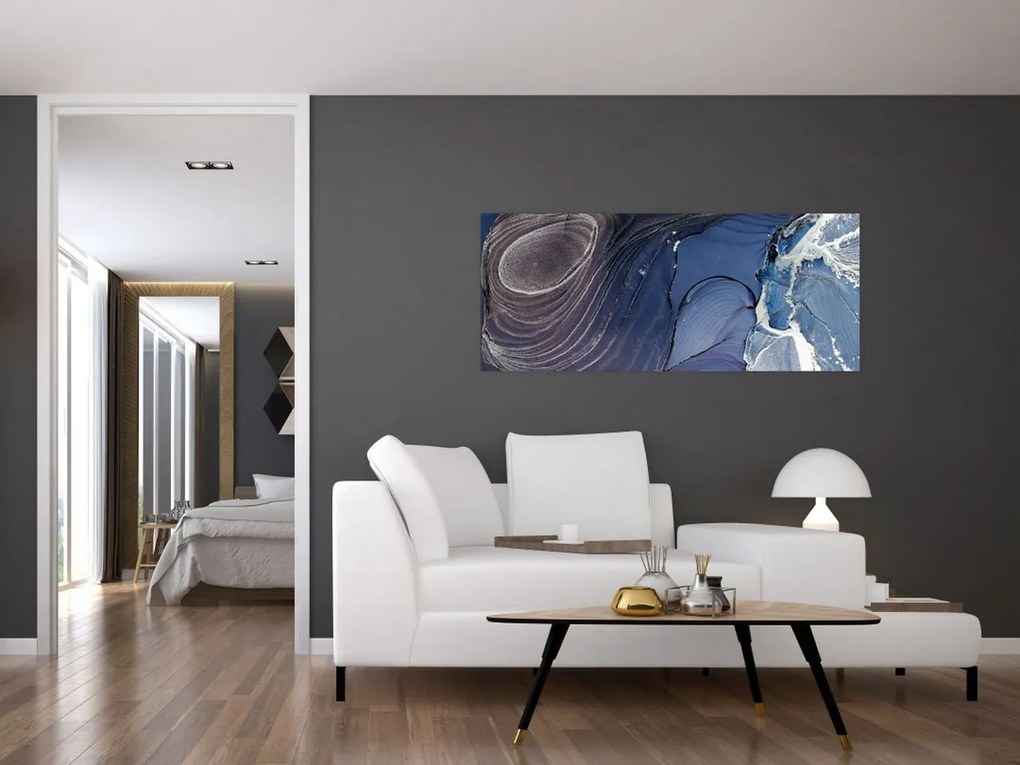Tablou - Cerneală marmorată (120x50 cm)