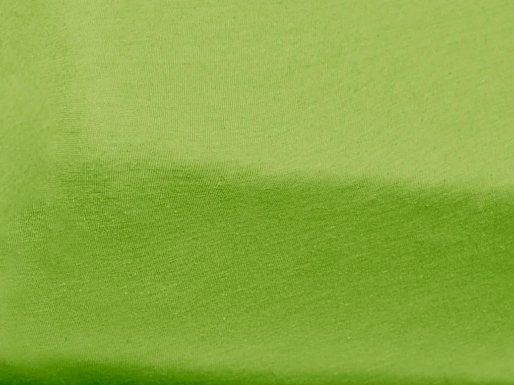Cearsaf Jersey pentru patut copii verde 60x120 cm