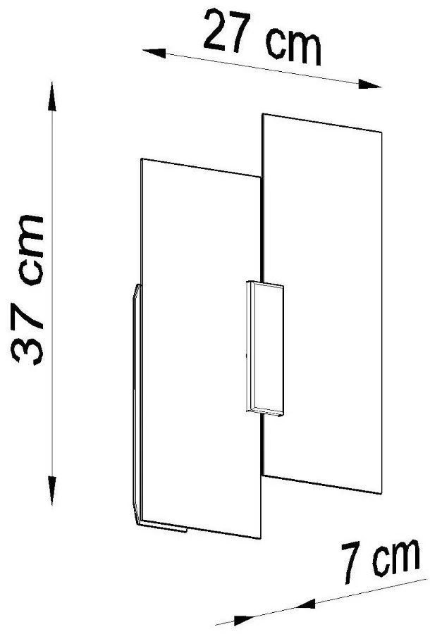 Aplică de perete albă Veronica – Sollux