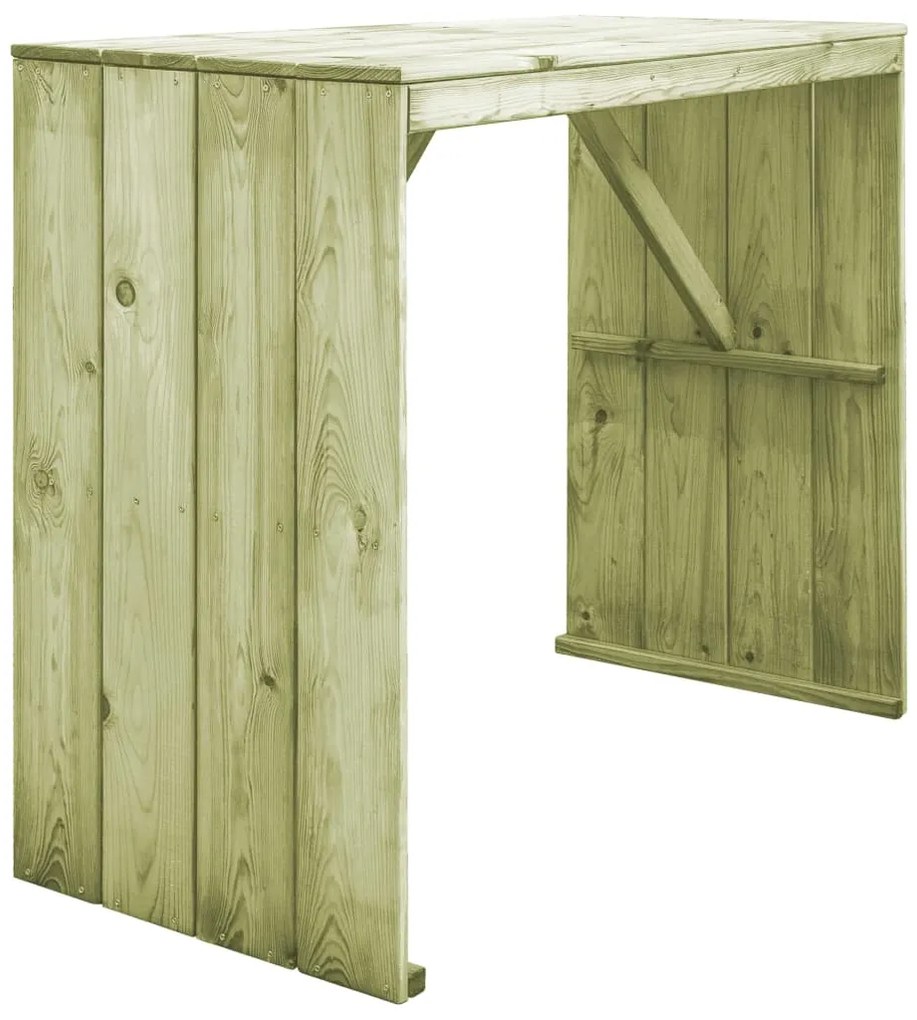 44900 vidaXL Masă de bar, 130 x 60 x 110 cm, lemn de pin tratat
