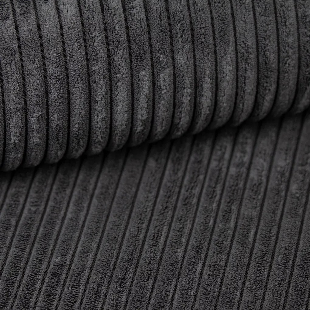 OFERTA Set canapea in forma de U SMART COSARO gri inchis 295x140 cm Calitatea II