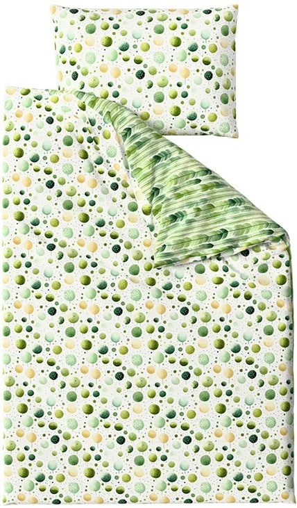Lenjerie de pat din crep GREEN TREES POLY verde Dimensiune lenjerie de pat: 70 x 90 cm | 140 x 220 cm