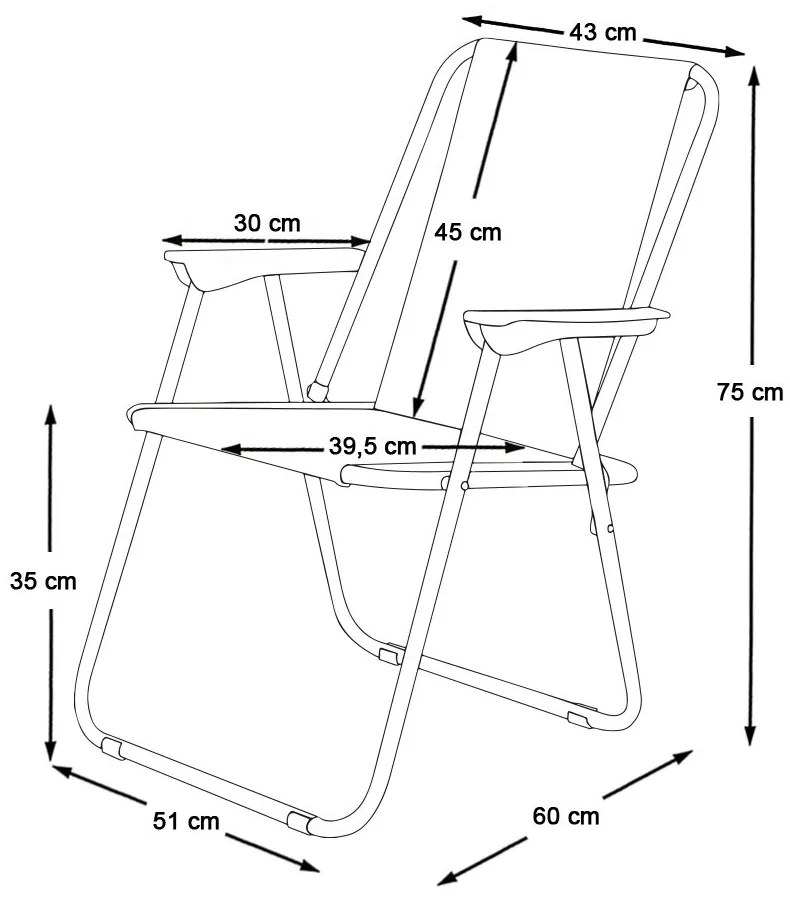 Scaun de pescuit, 2 buc