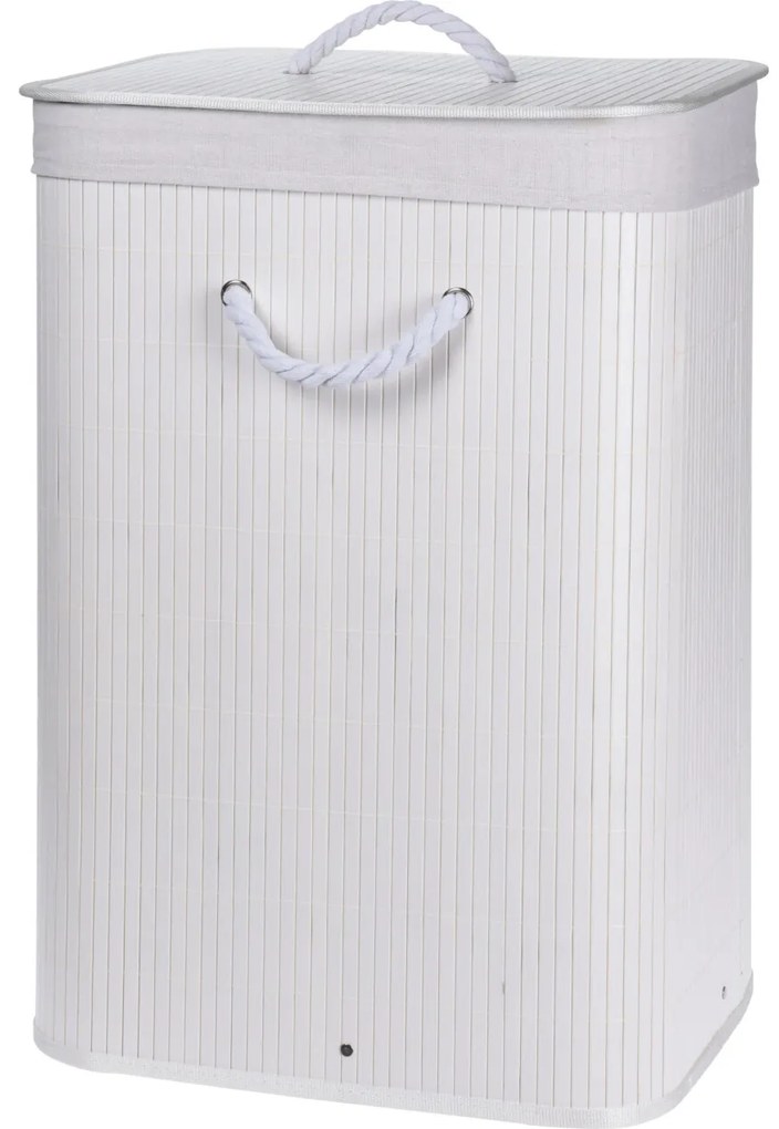 Cos de rufe din bambus cu capac