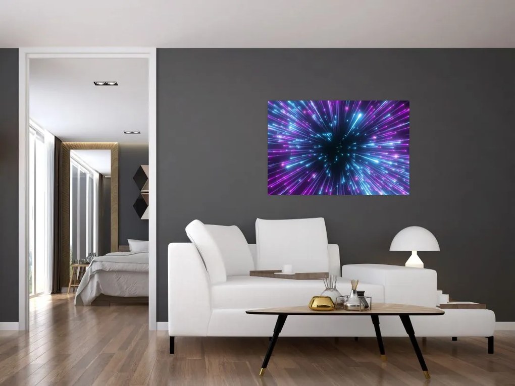 Tablou - Spațiu neon (90x60 cm)