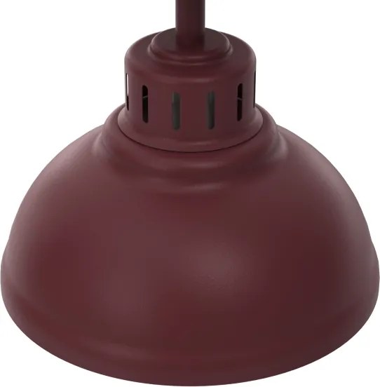 Plafonieră SVEN 1xE27/15W/230V Ø 21 cm burgundiu