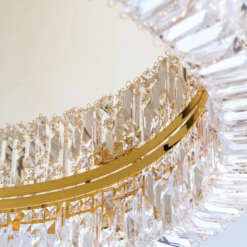 Lustra aplicata cristal Schöler design modern de lux Ring 107cm gold