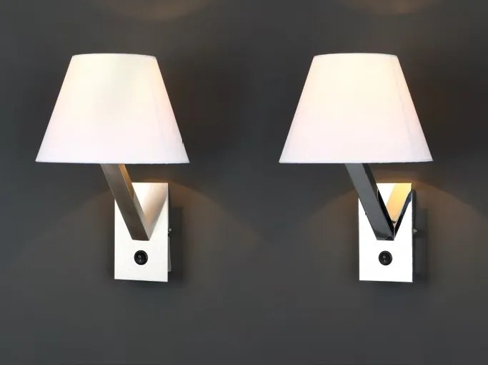 Aplica de perete moderna Orlando crom/ alb 5103W/WH MX