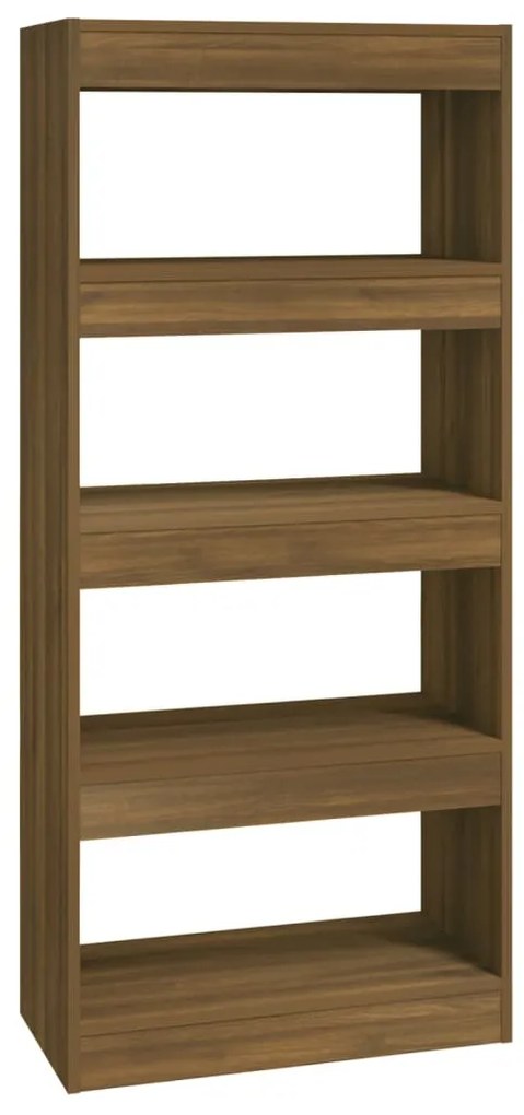 813607 vidaXL Bibliotecă/Separator stejar maro, 60x30x135 cm, lemn prelucrat