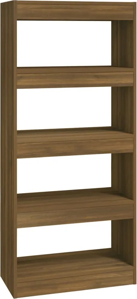 vidaXL Bibliotecă/Separator stejar maro, 60x30x135 cm, lemn prelucrat