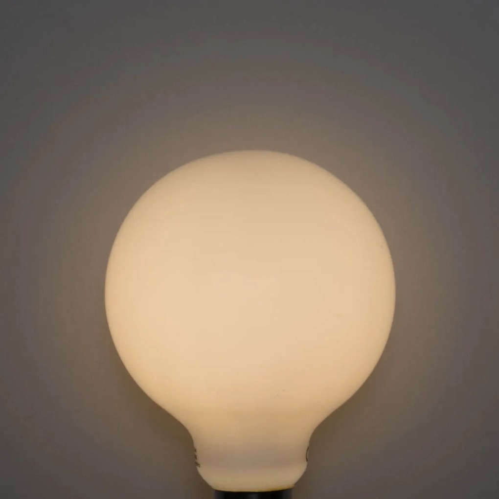 Set 5 becuri Bec LED E27 reglabil în 3 trepte, opal G95 4W 450lm 3000K