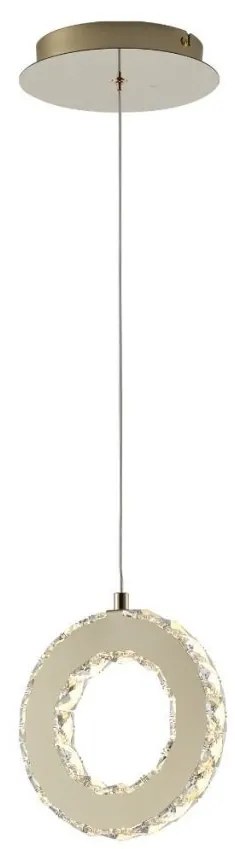 Lustra LED suspendata design modern Girona auriu