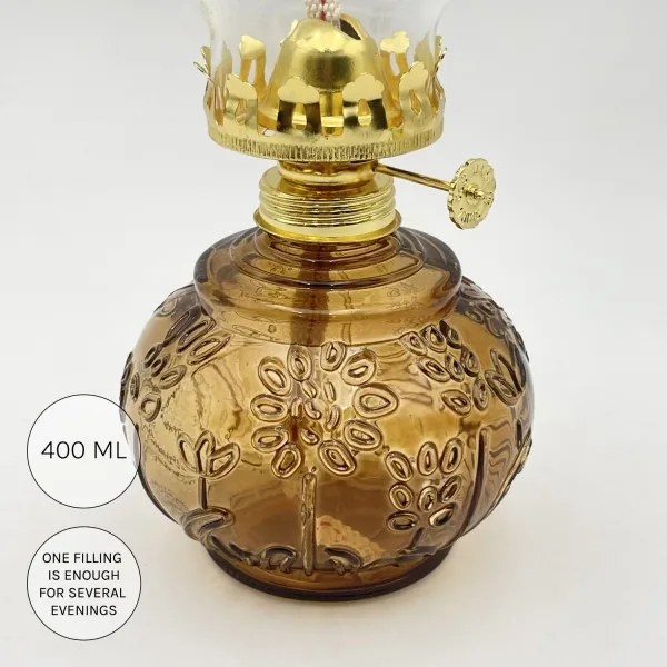Brilagi - Lampă cu kerosen MERLIN portocalie