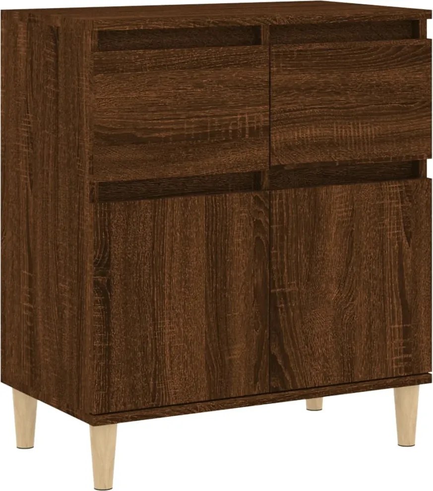 vidaXL Servantă, stejar maro, 60x35x70 cm, lemn compozit